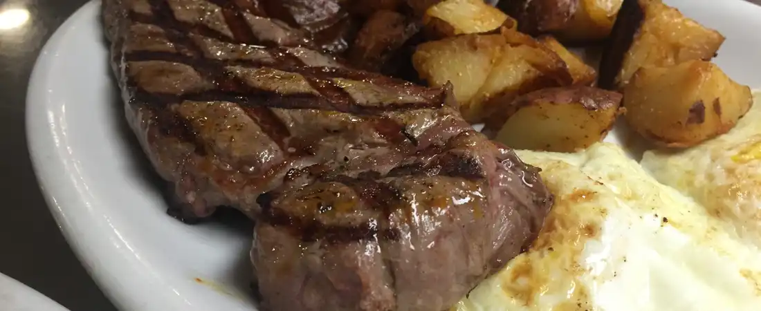 steak and eggs